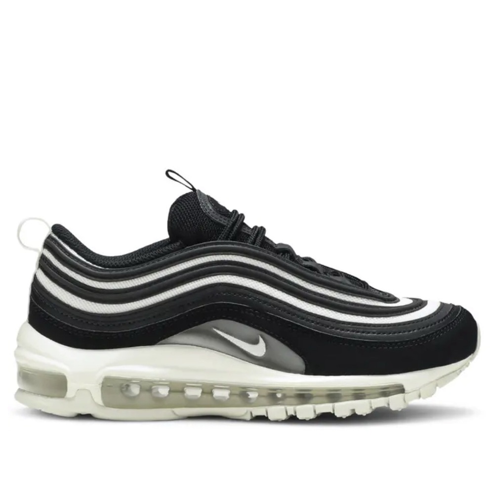 Nike Womens Black and Gray Air Max 97 Sneakers